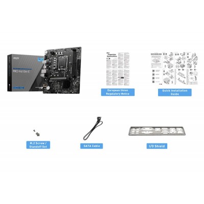 Материнcька плата MSI PRO H610M-E s1700 H610 2xDDR5 M.2 HDMI D-Sub mATX