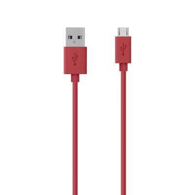 Дата кабель USB 2.0 Micro 5P to AF 2.0m Belkin (F2CU012bt2M-RED)