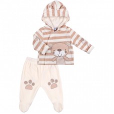 Набір дитячого одягу Luvena Fortuna велюровий з ведмежам (G8193.0-3) Набір дитячого одягу Luvena Fortuna велюровий з ведмежам (G8193.0-3)