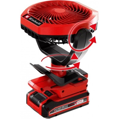Вентилятор акумуляторний Einhell GC-CF 18/110 Li - Solo, PXC, 18В, безщітковий, діам. 110 мм, 1500 м3/год, 3 режими, 0.48 кг (без АКБ і ЗП)