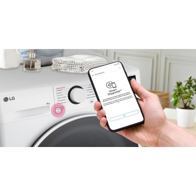 Пральна машина LG фронтальна, 8кг, 1200, A, 48см, дисплей, пара, інвертор, білий Пральна машина LG фронтальна, 8кг, 1200, A, 48см, дисплей, пара, інвертор, білий