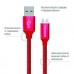Дата кабель ColorWay Кабель Colorway USB - МicroUSB 2.1А 1м червоний (CW-CBUM002-RD)