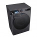 Пральна машина LG фронтальна, 9кг, 1200, A, 48см, дисплей, пара, інвертор, чорний