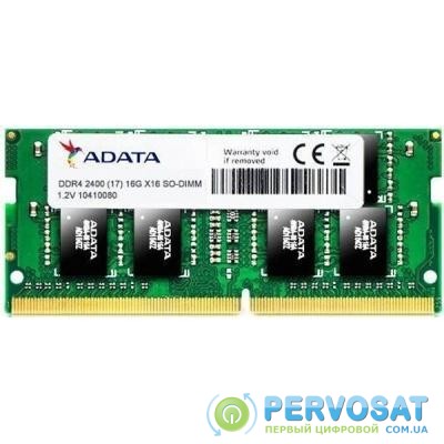 Модуль памяти для ноутбука SoDIMM DDR4 4GB 2400 MHz ADATA (AD4S2400J4G17-S)