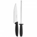 Набор ножей Tramontina Plenus 2 предмета (нож 178мм + мусат) Black (23498/011)