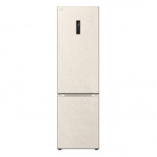 Холодильник LG з нижн. мороз., 203x60х68, холод.відд.-277л, мороз.відд.-110л, 2дв., А++, NF, інв., диспл зовн., зона св-ті, бежевий