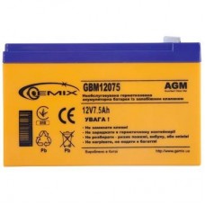 Батарея до ДБЖ GEMIX GBM 12В 7.5 Ач (GBM12075)