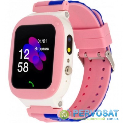 Смарт-часы Discovery iQ4700 Camera LED Light Pink Детские смарт часы-телефон трек (iQ4700 Pink)