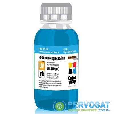Чернила ColorWay Epson UV P50/PX700 Cyan (EU700C01)
