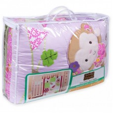 Дитячий постільний набір Luvena Fortuna з аплікацією тварин (33006) Дитячий постільний набір Luvena Fortuna з аплікацією тварин (33006)