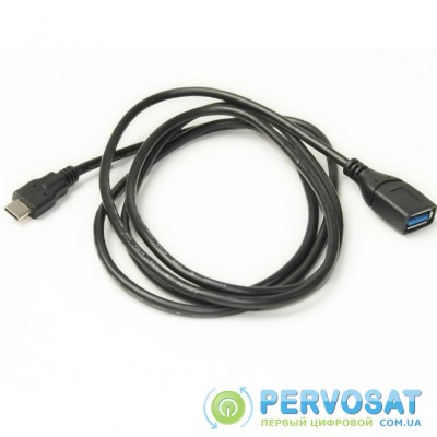 Дата кабель USB 3.0 Type-C to AF 1.5m PowerPlant (KD00AS1276)