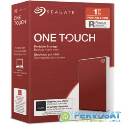 Внешний жесткий диск 2.5" 1TB One Touch USB 3.2 Seagate (STKB1000403)