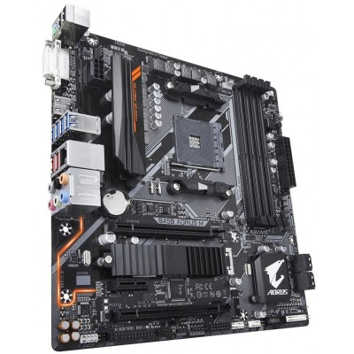 Материнська плата GIGABYTE B450_AORUS_M sAM4 B450 4xDDR4 HDMI-DVI mATX