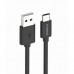 Дата кабель USB 2.0 AM to Type-C 1.0m 3A Black Florence (FL-2200-KT)