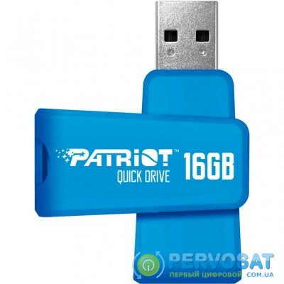USB флеш накопитель Patriot 16GB Color Quick Drive Blue USB 3.1 (PSF16GQDBL3USB)