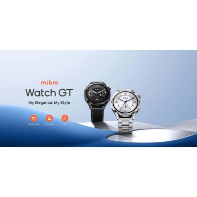 Смарт-годинник Mibro GT 46мм, 1.43", 466x466, AMOLED, BT 5.3, GPS, 5 ATM, темний метал Смарт-годинник Mibro GT 46мм, 1.43", 466x466, AMOLED, BT 5.3, GPS, 5 ATM, темний метал