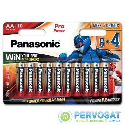 Батарейка PANASONIC AA LR6 Pro Power * 10 Power Rangers (LR6XEG/10B4FPR)