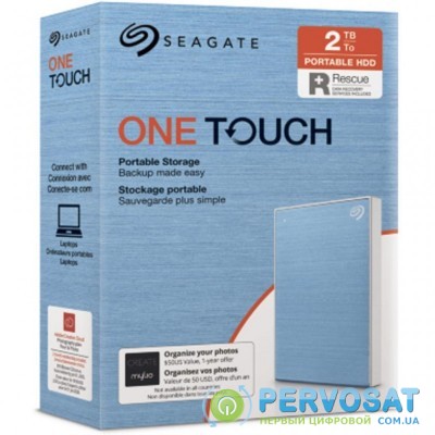 Внешний жесткий диск 2.5" 2TB One Touch USB 3.2 Seagate (STKB2000402)