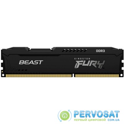 Пам'ять до ПК Kingston DDR3 1866 16GB KIT (8GBx2) FURY Beast Black