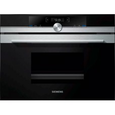 Пароварка Siemens вбудована компактна, 38л, A, дисплей, нерж