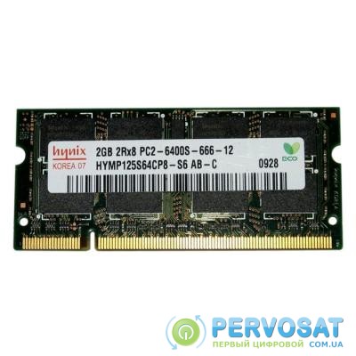 Модуль памяти для ноутбука SoDIMM DDR2 2GB 800 MHz Hynix (HYMP125S64CP8-S6)