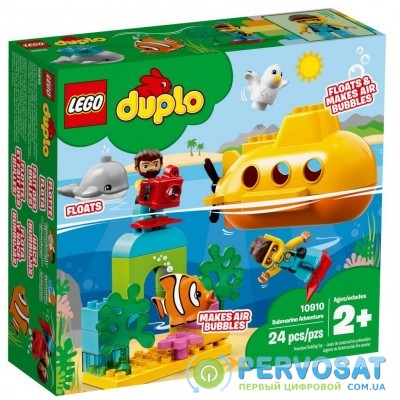 Конструктор LEGO DUPLO Путешествие субмарины 24 детали (10910)
