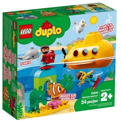 Конструктор LEGO DUPLO Подорож субмарини 24 деталі (10910)