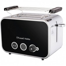Тостер Russell Hobbs Distinctions 2-Slice, 1670Вт, пластик, підігрів, розморозка, чорний Тостер Russell Hobbs Distinctions 2-Slice, 1670Вт, пластик, підігрів, розморозка, чорний