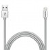 Дата кабель USB 2.0 AM to Lightning 1.0m MFI Silver ADATA (AMFIAL-100CMK-CSV)