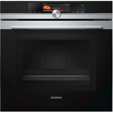 Вбудовувана електрична духова шафа з СВЧ та функцією пара Siemens HN678G4S1 - Ш-60см/15реж/67 л./диспл/піроліз/нерж. сталь