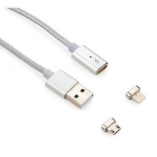 Дата кабель USB 2.0 AM to Lightning + Micro 5P 1.0m Vinga (Magnetic 2in1) Дата кабель USB 2.0 AM to Lightning + Micro 5P 1.0m Vinga (Magnetic 2in1)