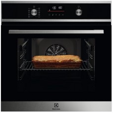 Духова шафа Electrolux електрична, 65л, A+, дисплей, конвекція, піроліз, телескопічні напрямні, чорний+нерж Духова шафа Electrolux електрична, 65л, A+, дисплей, конвекція, піроліз, телескопічні напрямні, чорний+нерж