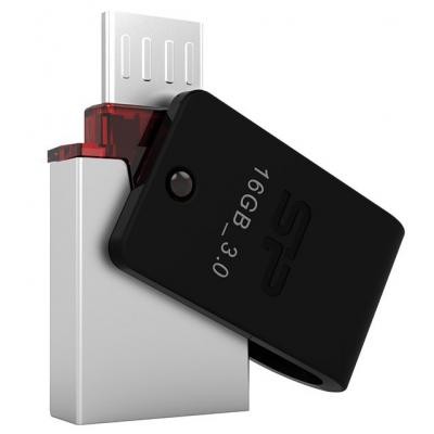 USB флеш накопитель Silicon Power 16GB Mobile X31 OTG USB 3.0 (SP016GBUF3X31V1K)