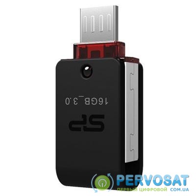USB флеш накопитель Silicon Power 16GB Mobile X31 OTG USB 3.0 (SP016GBUF3X31V1K)