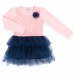Платье Breeze с фатиновой юбкой и цветочком (9556-110G-pinkblue)