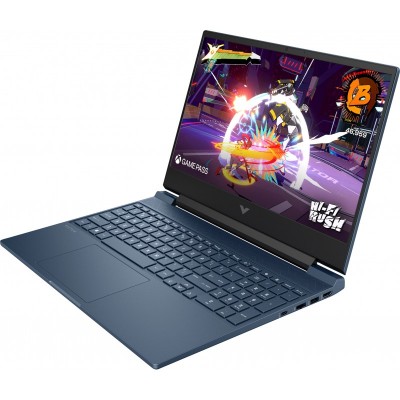 Ноутбук HP Victus 15-fb3021ua 15.6" FHD IPS AG, AMD R5-8645HS, 16GB, F512GB, NVD3050-6, DOS, синій