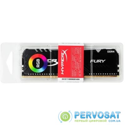 Модуль памяти для компьютера DDR4 8GB 2666 MHz HyperX Fury Black RGB Kingston (HX426C16FB3A/8)