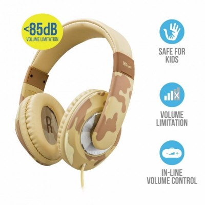 Наушники Trust Sonin Kids Over-Ear Desert Camo (22204)