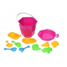 Набір для гри з піском Same Toy 12 од рожевий B008-2Ut-2
