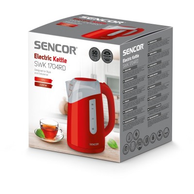 Електрочайник Sencor Series 1700, 1,7л, Strix, пластик, червоний