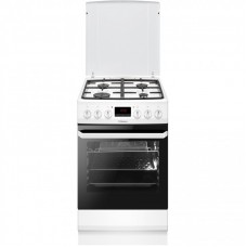 Плита Hansa комбінована, 50х60см, 62л, чавун, газ контр., дисплей, білий