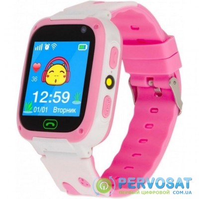 Смарт-часы ATRIX iQ2300 IPS Cam Flash Pink Детские телефон-часы с трекером (iQ2300 Pink)