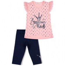 Набір дитячого одягу Breeze з коронкою з паєток (10133-98G-peach) Набір дитячого одягу Breeze з коронкою з паєток (10133-98G-peach)