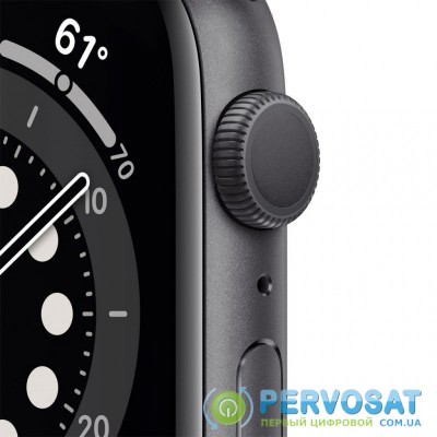 Смарт-часы Apple Watch Series 6 GPS, 44mm Space Gray Aluminium Case with Blac (M00H3UL/A)
