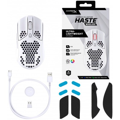 Миша HyperX Pulsefire Haste WL, White