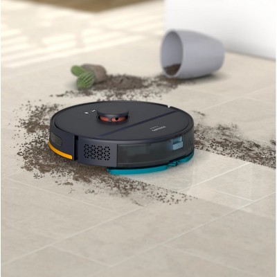 Робот-пилосос Philips Series 2000, h=9.7см, вологе прибирання, конт пил -0.38л, вода -0.3л, автон. робота до 120хв, EPA 11, Wi-Fi, темно-синій