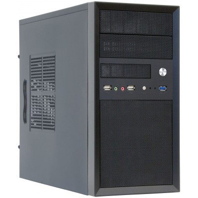 Корпус CHIEFTEC Mesh CT-01B,з блоком живлення CHIEFTEC iArena GPA-400S8 400Вт,1xUSB3.0,mATX,чорний