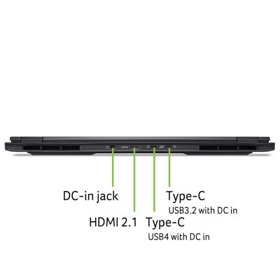 Ноутбук Acer Nitro 16S AN16S-61 16" WQXGA IPS, AMD R9-365, 32GB, F2TB, NVD5070Ti-12, Lin, чорний