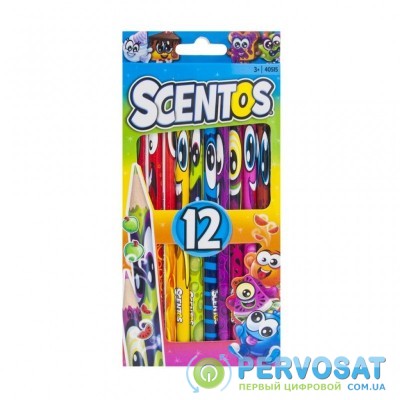 Карандаши цветные Scentos Ароматные карандаши ФАНТАЗИЯ 12 цв. (40515)