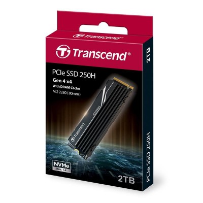 Накопичувач SSD Transcend M.2 2TB PCIe 4.0 MTE250H + радіатор